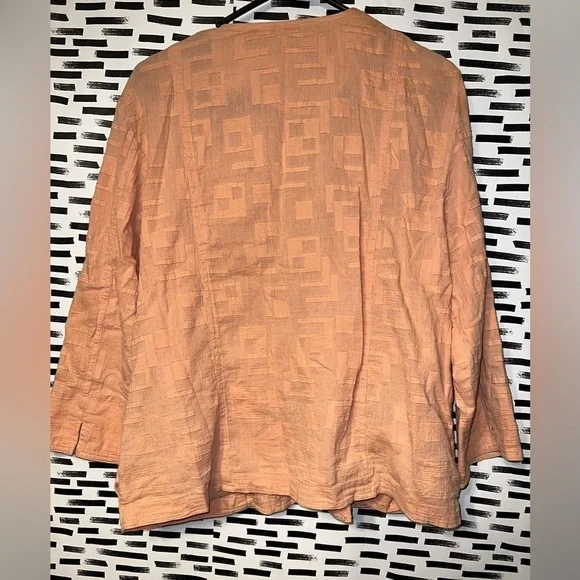 Peach Alfred Dunner Blouse| Size 14 - Picture 3 of 3